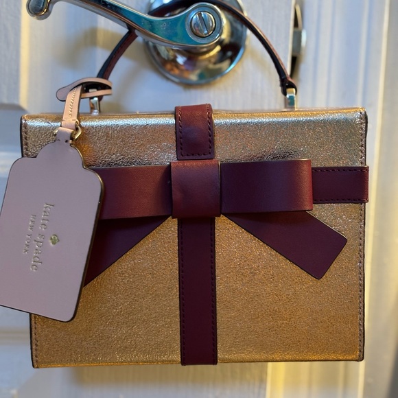 kate spade Handbags - Kate Spade Gold and Burgundy Women's Bag